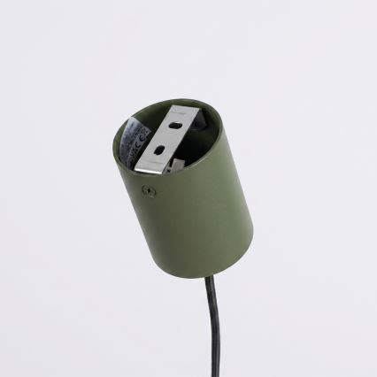 Lampada a sospensione con cavo KARBON 4xGU10/10W/230V verde