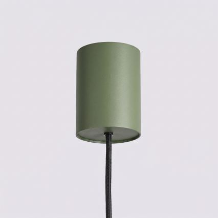 Lampada a sospensione con cavo KARBON 4xGU10/10W/230V verde