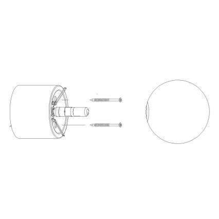 Abat-jour de rechange pour spot et lampe de table BOOMO G9 d. 12 cm blanc