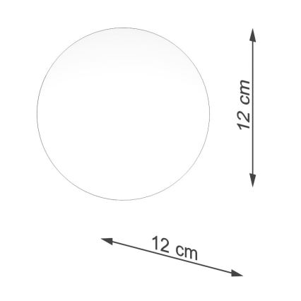 Ersatzlampenschirm für Strahler und Tischlampe BOOMO G9 d 12 cm weiß