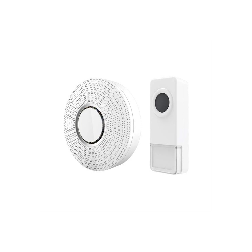 Sonnette à prise sans fil 230V IP55 blanche
