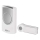 Sonnette sans fil 3xAA IP44 blanc/argent
