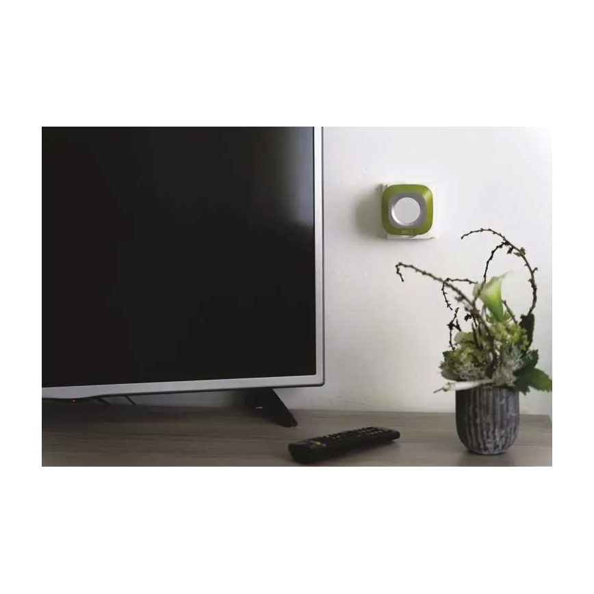 Sonnette sans fil à brancher 230V + 1xCR2032 IP44 vert