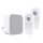 Sonnette sans fil à brancher 230V + 2x bouton 2xCR2032 IP44 blanc