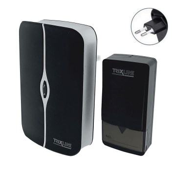 Sonnette sans fil à brancher PIEZO BELL 230V IP40 noir