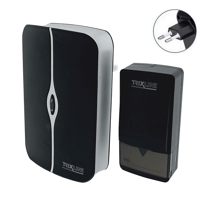 Sonnette sans fil à brancher PIEZO BELL 230V IP40 noir