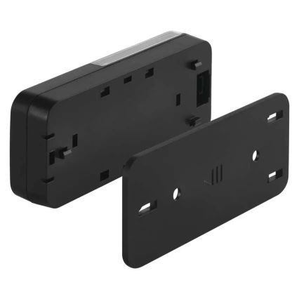 Sonnette sans fil à brancher sur prise 230 V + 1x CR2032, noire