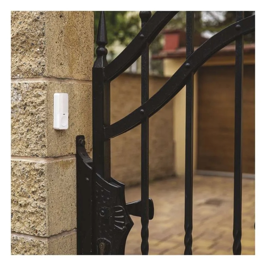 Sonnette sans fil encastrable 230V + 1xCR2032 blanche