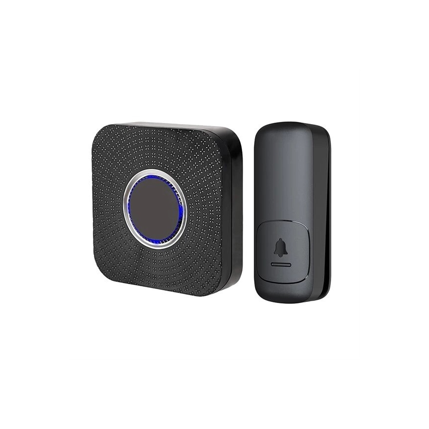 Sonnette sans fil kinetic à brancher 230V noir