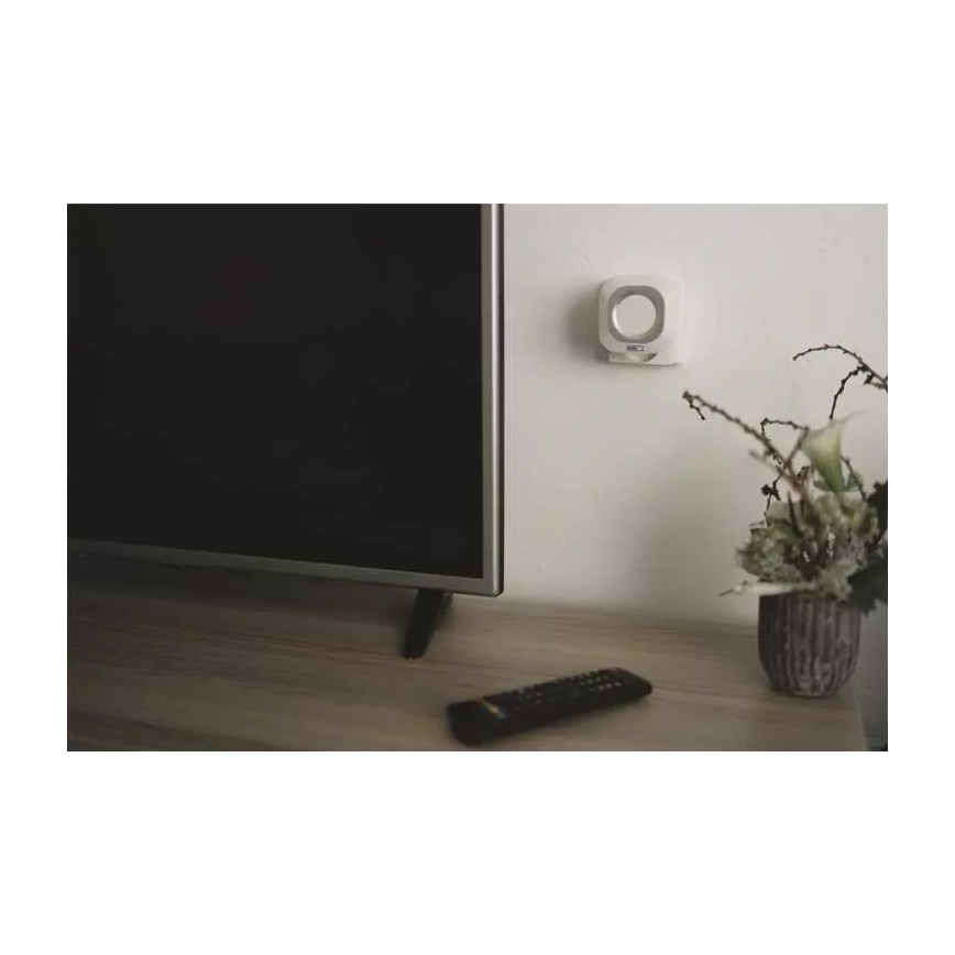 Sonnette sans fil sur prise 230V IP44 blanche