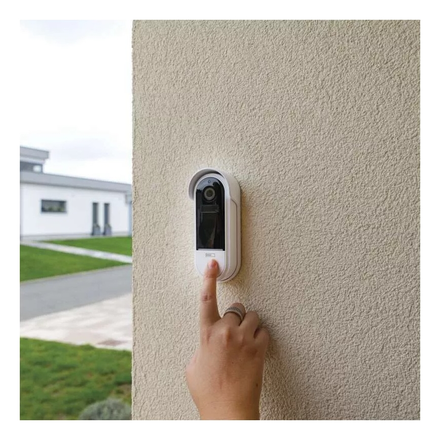 Sonnette vidéo sans fil avec détecteur de mouvement GoSmart 5V 3xAA IP65 Wi-Fi Tuya