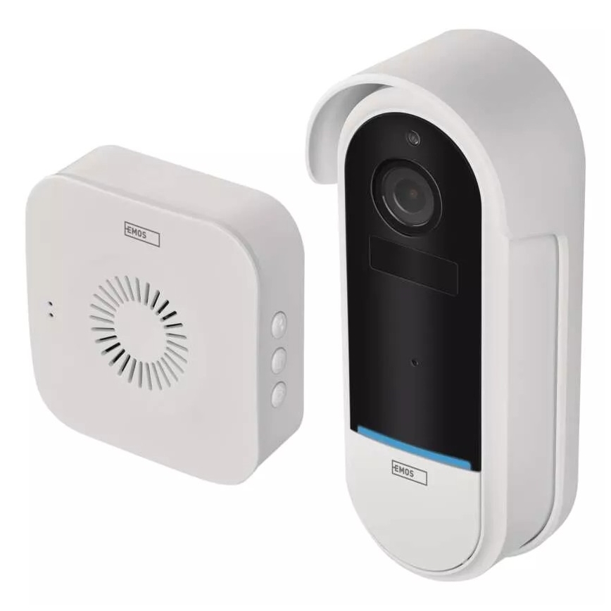Sonnette vidéo sans fil avec détecteur de mouvement GoSmart 5V 3xAA IP65 Wi-Fi Tuya