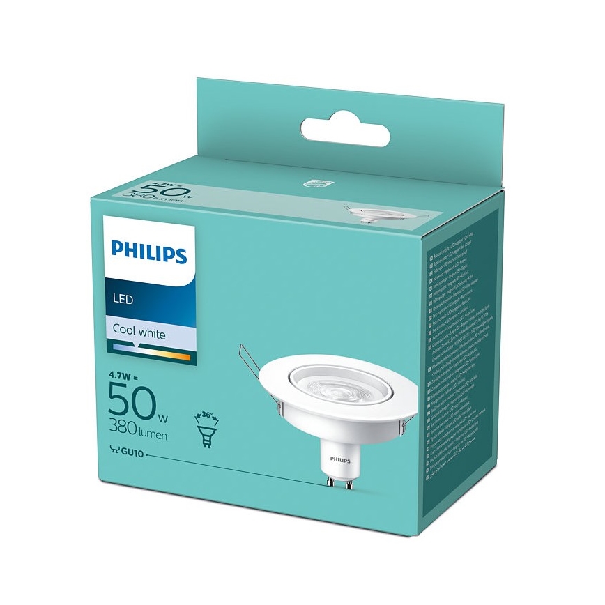 Sorgente spot LED Philips GU10/4,7W/230V 4000K