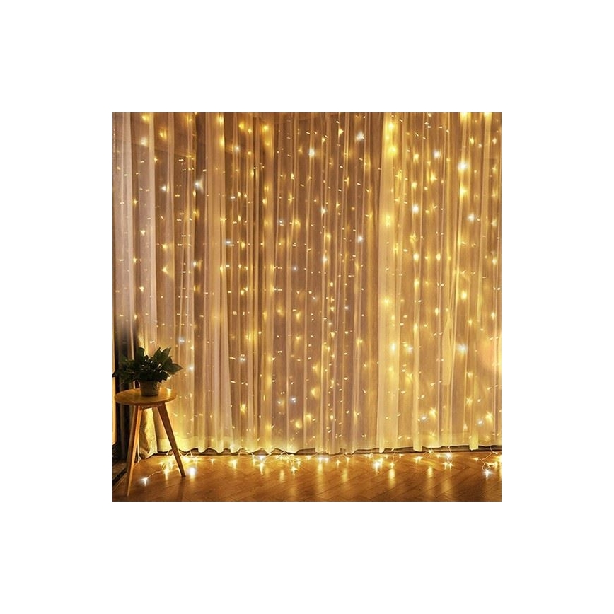 Sospensione natalizia a LED 300xLED/3xAA