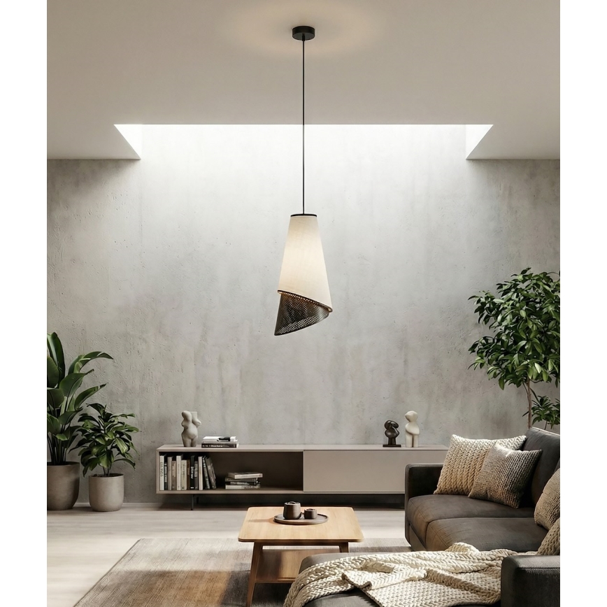 Sospensione su cavo MODA 1xE27/15W/230V grigio/nero