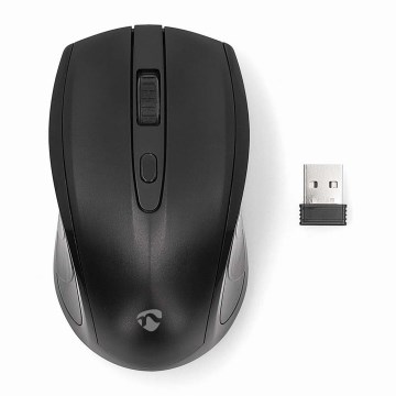 Souris sans fil 800/1200/1600 DPI 2xAAA noir