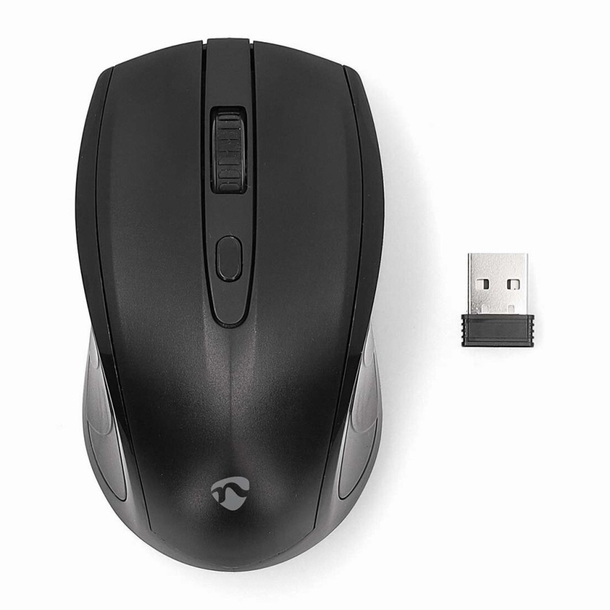 Souris sans fil 800/1200/1600 DPI 2xAAA noir
