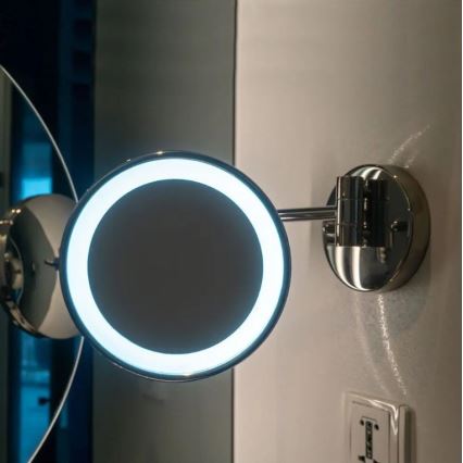 Specchio cosmetico da parete a LED LED/3W/6V IP44