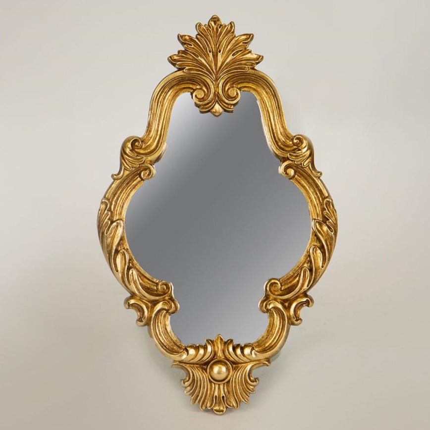 Specchio da parete 27,8x19,5 cm oro