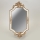 Specchio da parete 41x21 cm bianco/oro