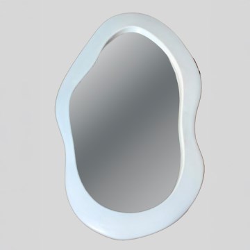 Specchio da parete 95x55 cm bianco