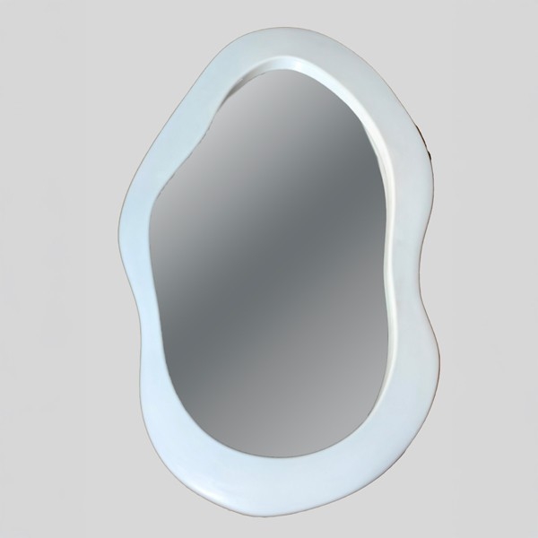Specchio da parete 95x55 cm bianco
