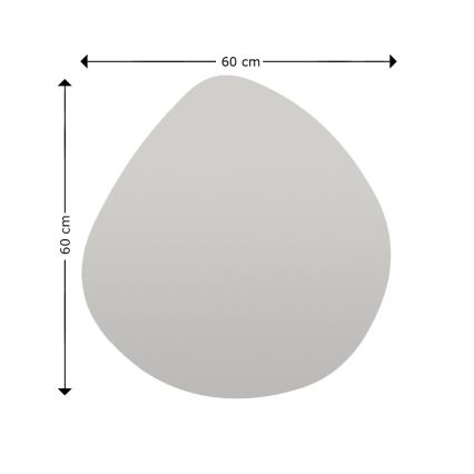 Specchio da parete BESSO 60x60 cm nero