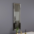 Specchio da parete BOSS 90x30 cm argento