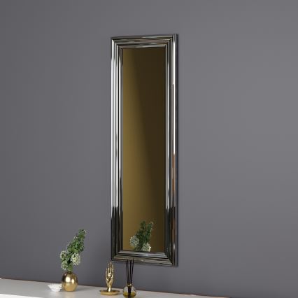 Specchio da parete BOSS 90x30 cm argento