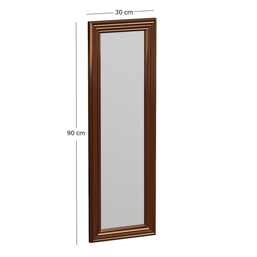 Specchio da parete BOSS 90x30 cm bronzo