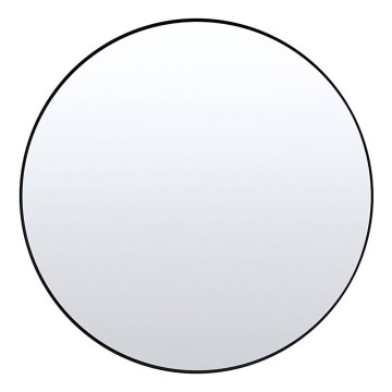 Specchio da parete CHICAGO Ø 80 cm nero