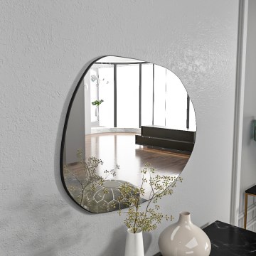 Specchio da parete LIORA 75x55 cm nero