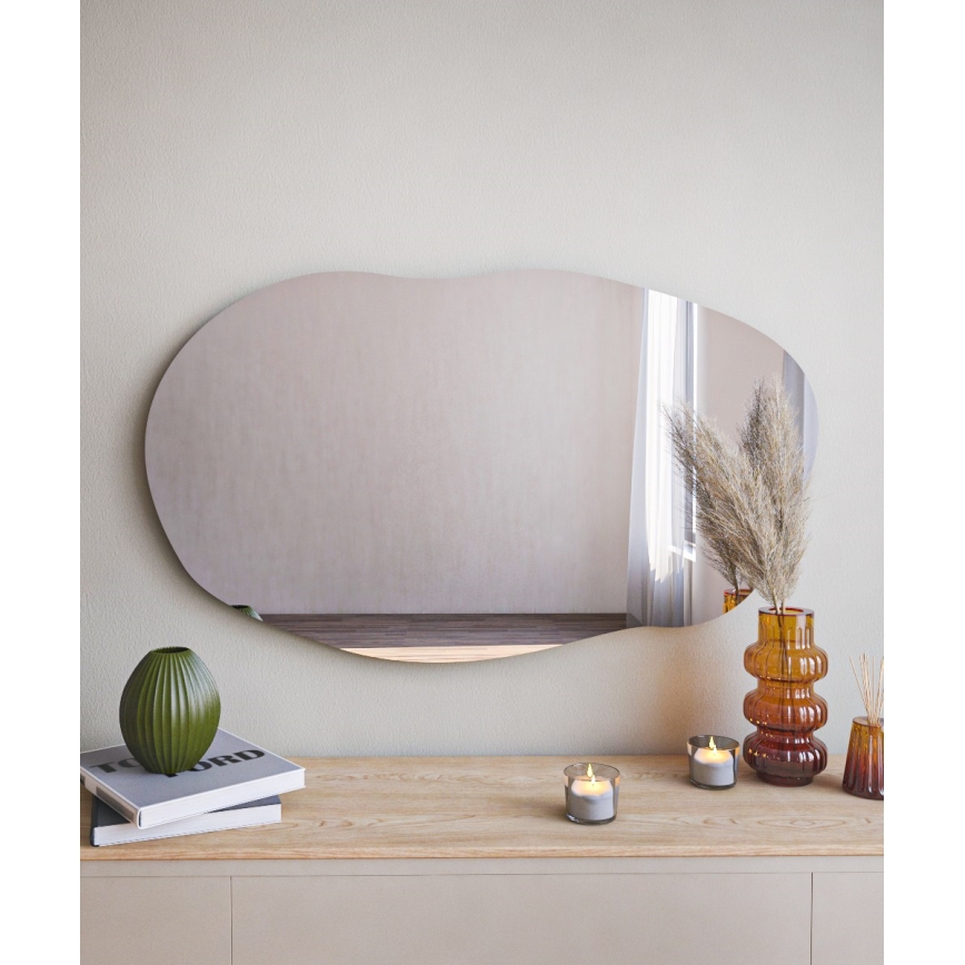Specchio da parete LOSSA 89x52 cm nero