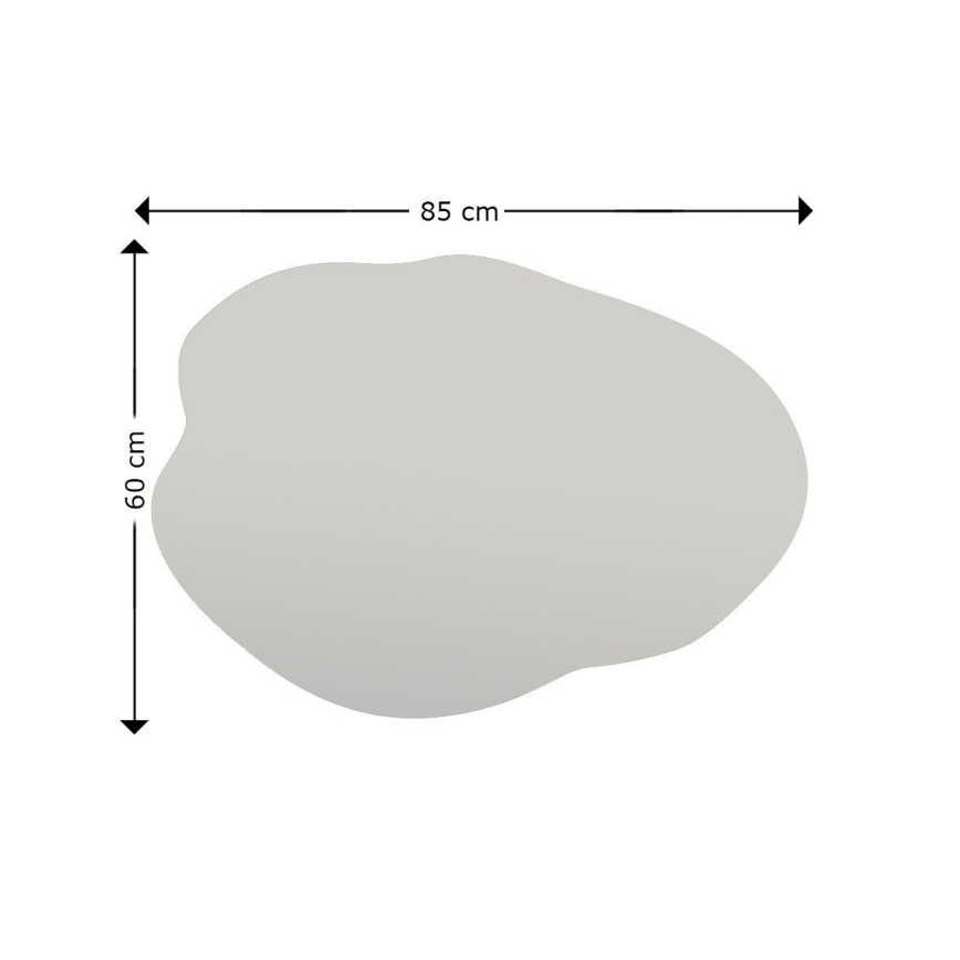 Specchio da parete OHHO 85x60 cm nero