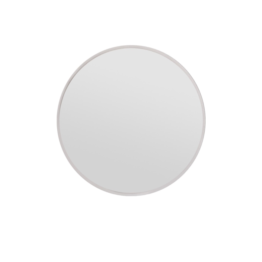 Specchio da parete OZZE diametro 60 cm bianco