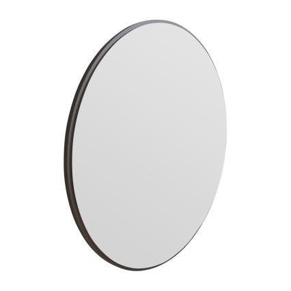 Specchio da parete OZZE diametro 60 cm nero