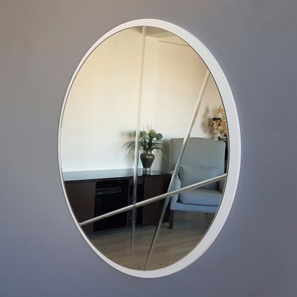 Specchio da parete p. Argento 60 cm