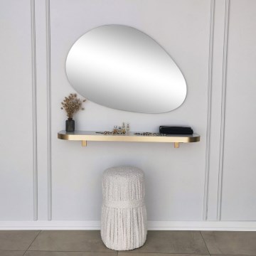 Specchio da parete PORP 60x90 cm oro