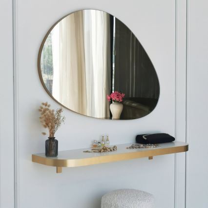 Specchio da parete PORP 60x90 cm oro