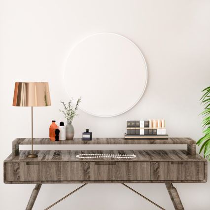 Specchio da parete ROYAL diametro 59 cm bianco