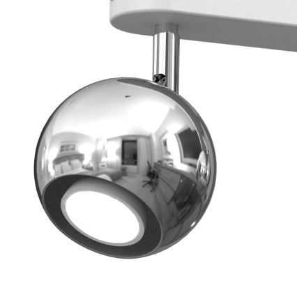 Spot COMET 3xGU10/8W/230V blanc/chrome brillant