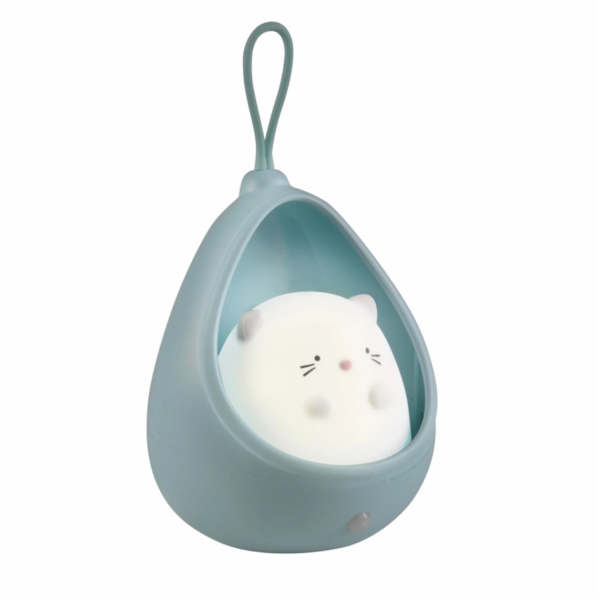 Spot de balisage pour enfants avec détecteur KITTY LED/0,5W/5V USB 1200 mAh bleu