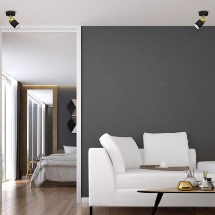 Spot de plafond JOKER 1xGU10/25W/230V noir