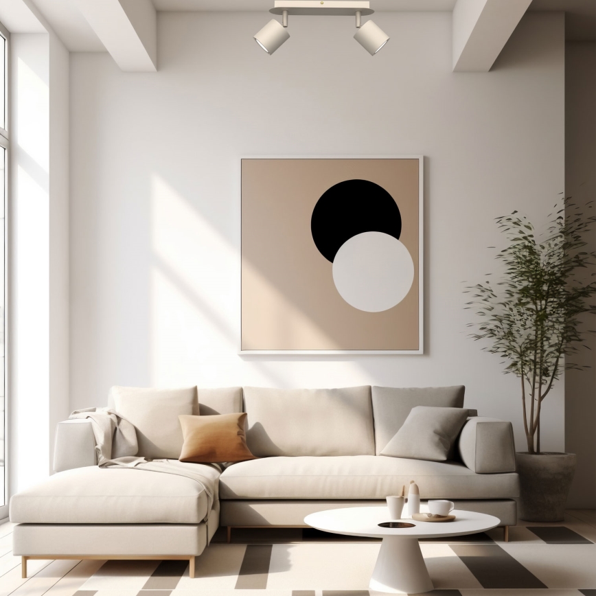 Spot DEMIA 2x GU10/8W/230V beige