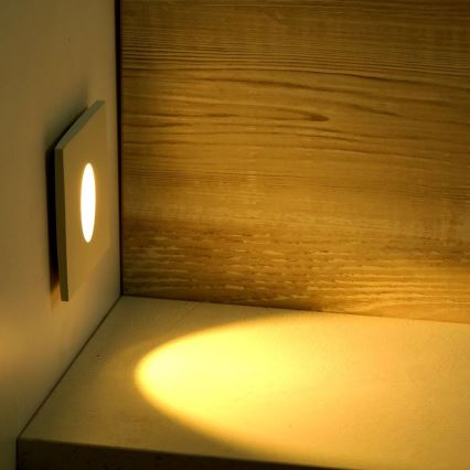 Spot d'escalier LED LED/3W/230V 4000K blanc