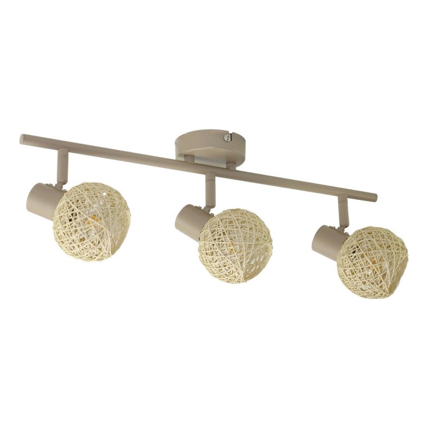 Spot DEX 3xE14/10W/230V beige/crème