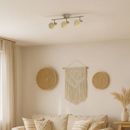 Spot DEX 3xE14/10W/230V beige/crème