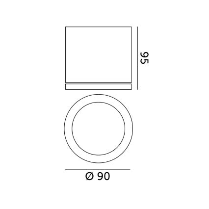 Spot d'extérieur 1xGU10/35W/230V IP54 arrondi noir