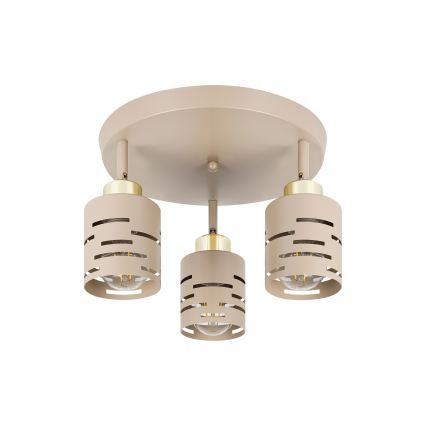 Spot ELEN 3xE27/35W/230V beige/doré