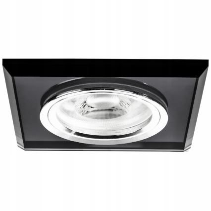 Spot encastrable 1xGU10/MR16/10W/230V 9x9 cm noir